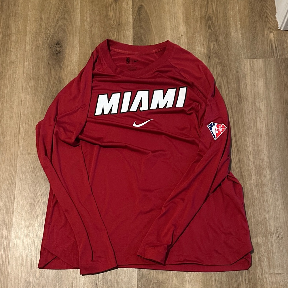 Nike Red Miami Long Sleeve Shirt